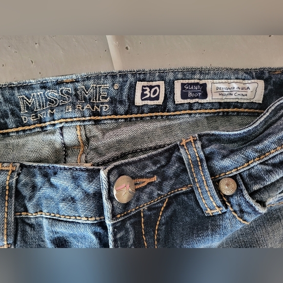 Miss Me Women Jeans ,sunny Boot, Size 30x32 - Picture 5 of 6
